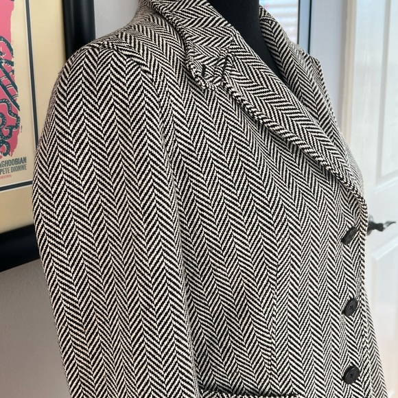 Vintage J. Crew fitted herringbone blazer Alabama Crimson Tide vibe - Picture 5 of 13